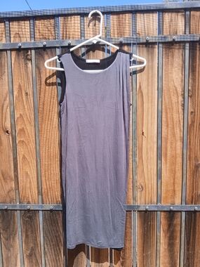 Loveappella Black & Grey Scoop Neck Top